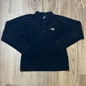 The North Face 1/4 Zip Fleece Pullover Black